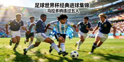 足球世界杯经典进球集锦 - 马拉多纳连过五人